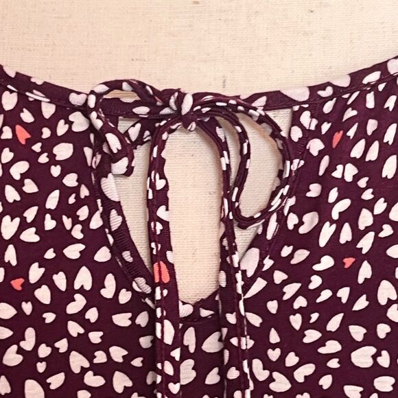 Winter Wine Long-sleeved Heart Design Tunic - Picture 2 of 5